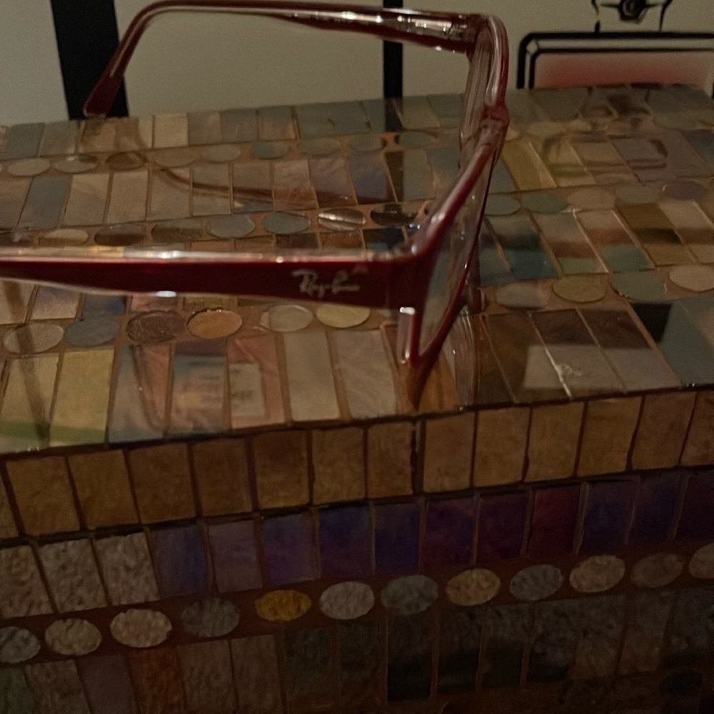 Burgundy Ray-Ban  glasses